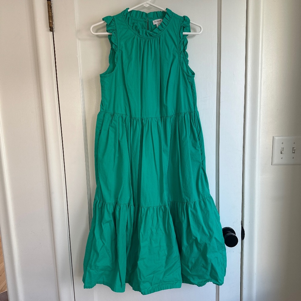 J Crew Ruffle A-line dress, Size 0